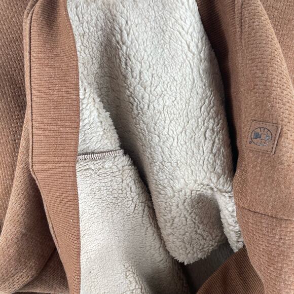 Coleman Men's Sherpa Lined Long Sleeve Crew Shirt Medium in Copper Heather NWT - Picture 5 of 9